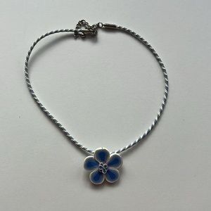 Blue Flower Necklace